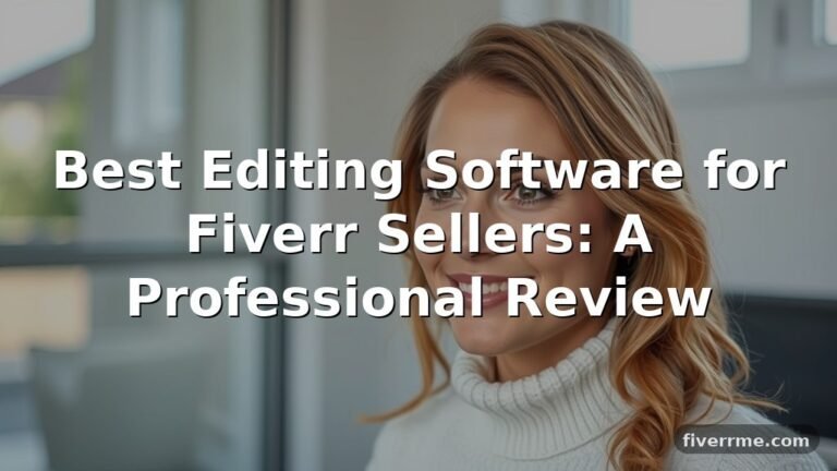 Best Editing Software for Fiverr Sellers: A Professional Review