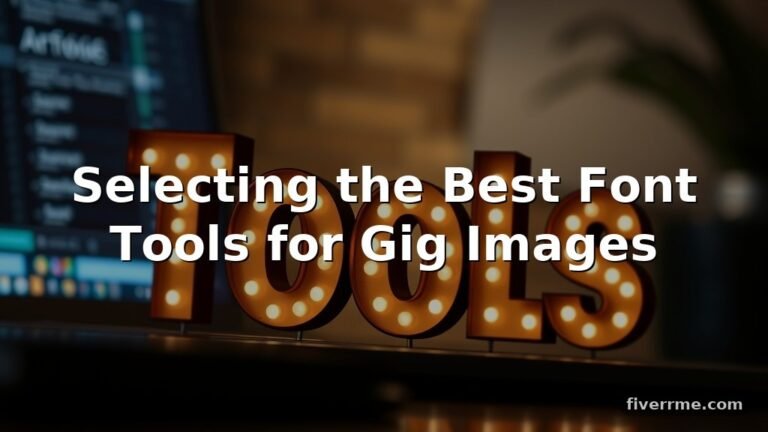 Selecting the Best Font Tools for Gig Images