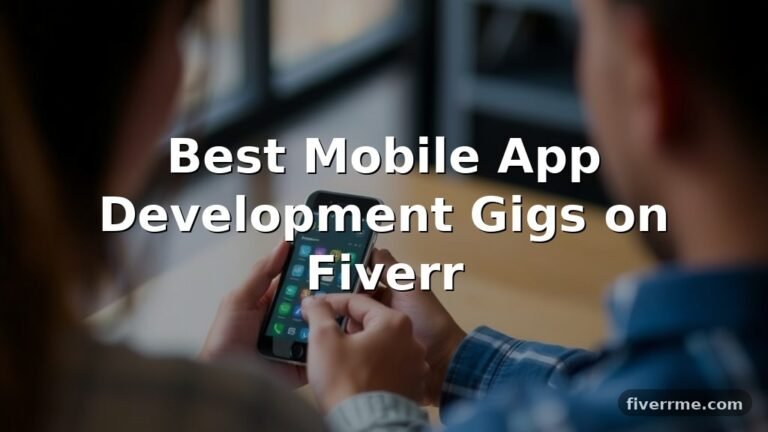 Best Mobile App Development Gigs on Fiverr