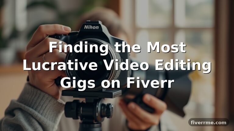 Finding the Most Lucrative Video Editing Gigs on Fiverr