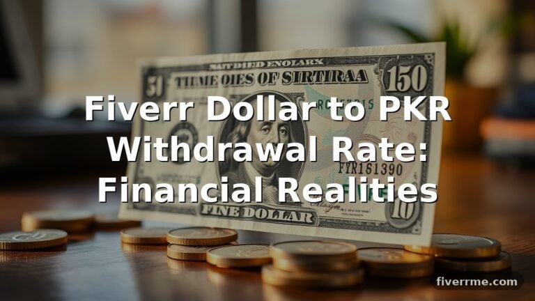 Fiverr Dollar to PKR Withdrawal Rate: Financial Realities