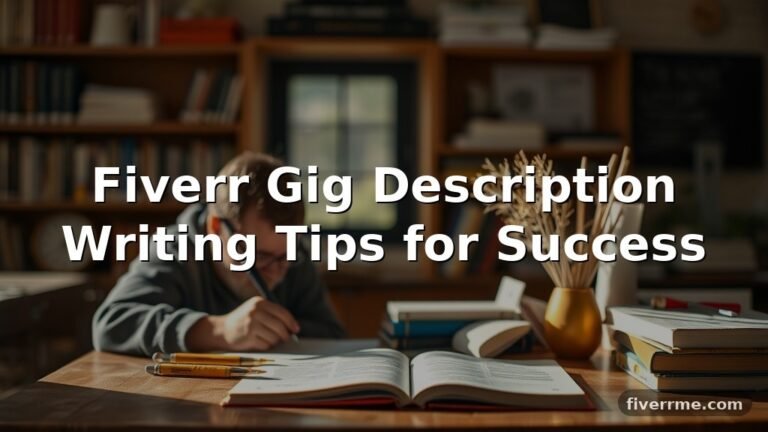 Fiverr Gig Description Writing Tips for Success