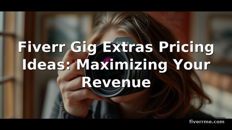 Fiverr Gig Extras Pricing Ideas: Maximizing Your Revenue