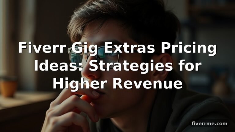 Fiverr Gig Extras Pricing Ideas: Strategies for Higher Revenue