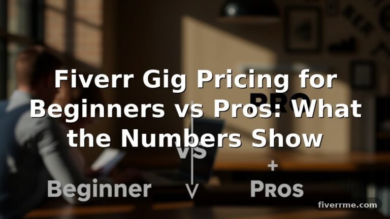 Fiverr Gig Pricing for Beginners vs Pros: What the Numbers Show