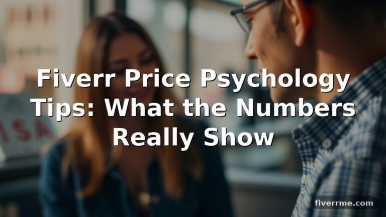 Fiverr Price Psychology Tips: What the Numbers Really Show