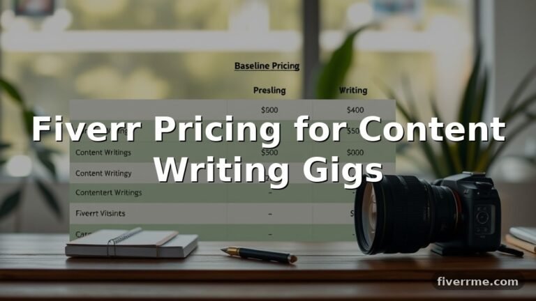 Fiverr Pricing for Content Writing Gigs