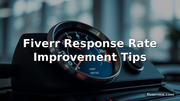Fiverr Response Rate Improvement Tips