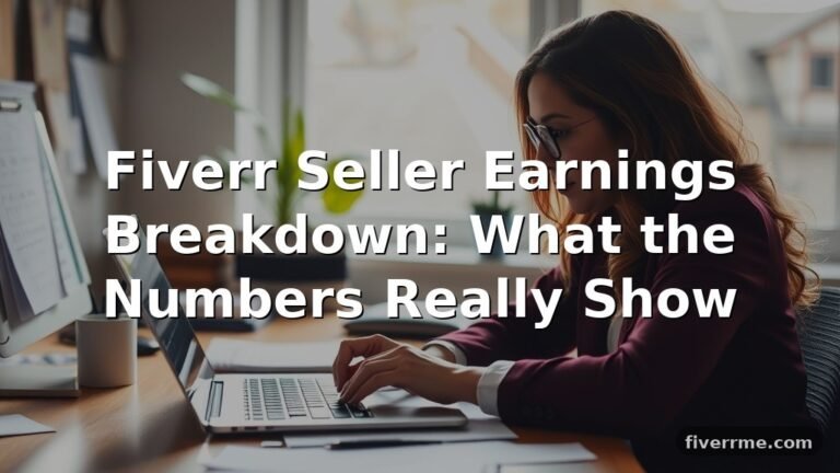 Fiverr Seller Earnings Breakdown: What the Numbers Really Show