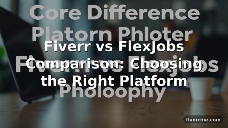 Fiverr vs FlexJobs Comparison: Choosing the Right Platform