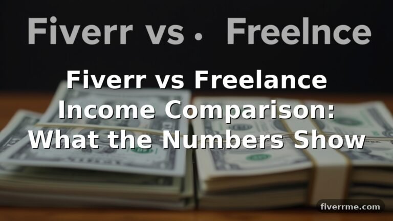 Fiverr vs Freelance Income Comparison: What the Numbers Show