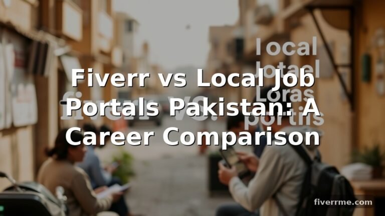 Fiverr vs Local Job Portals Pakistan: A Career Comparison