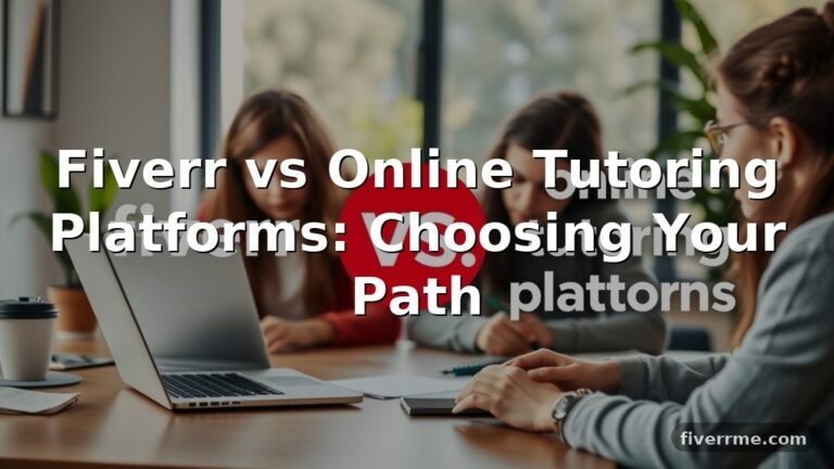 Fiverr vs Online Tutoring Platforms: Choosing Your Path
