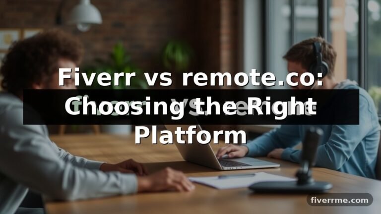 Fiverr vs remote.co: Choosing the Right Platform