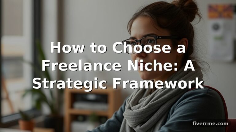 How to Choose a Freelance Niche: A Strategic Framework