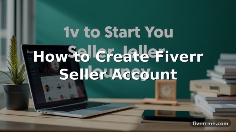 How to Create Fiverr Seller Account