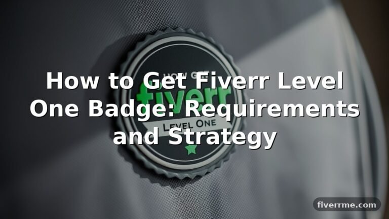 How to Get Fiverr Level One Badge: Requirements and Strategy
