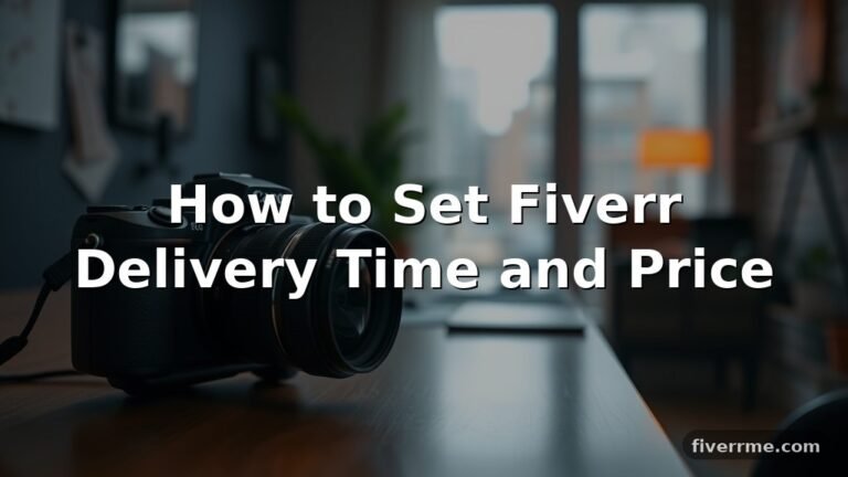 How to Set Fiverr Delivery Time and Price