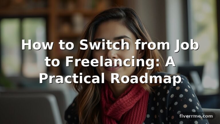 How to Switch from Job to Freelancing: A Practical Roadmap