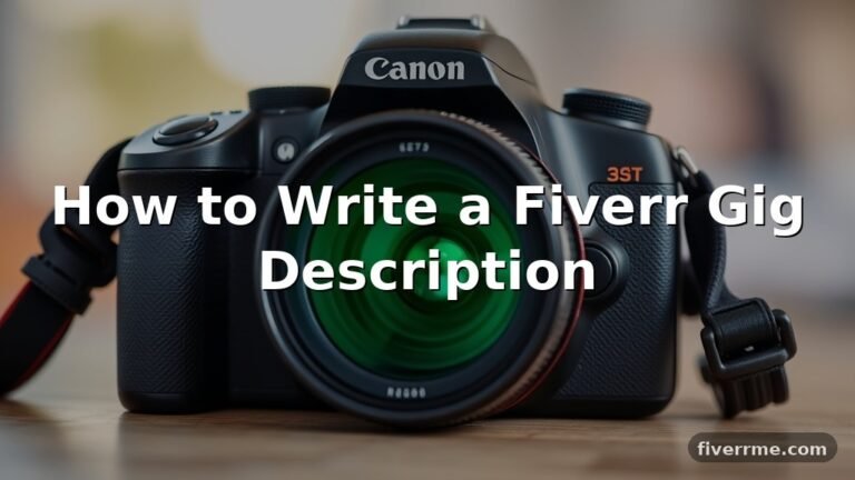 How to Write a Fiverr Gig Description